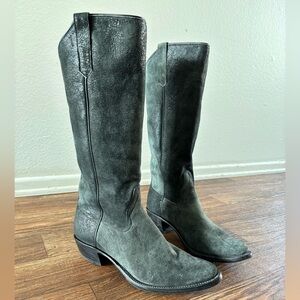 KEMO SABE RIOS Tall Cowgirl Cowboy Western Leather Suede Women’s Heeled Boots